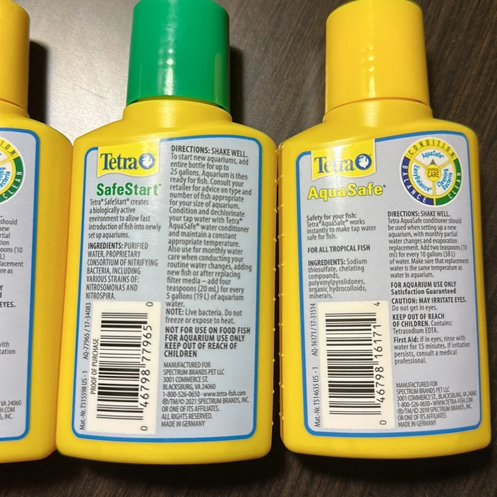 Tetra Safe Start and Aqua Safe Fish Tank Water Treatment